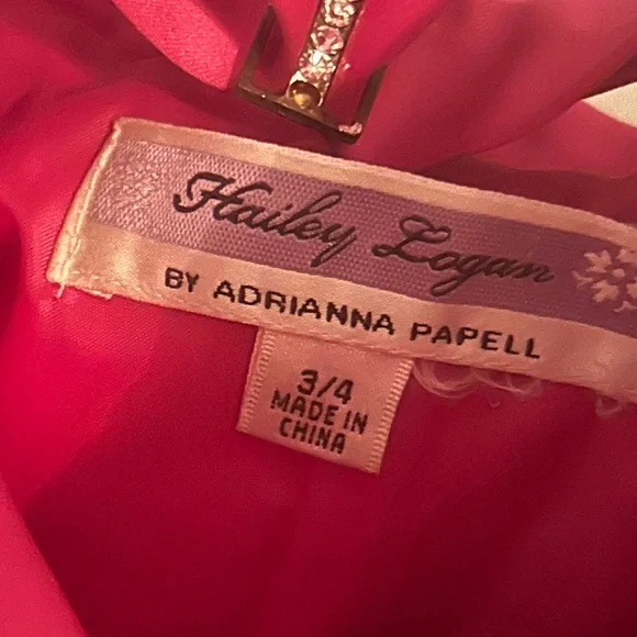 Adrianna Papell Vibrant Pink Formal Dress - Picture 4 of 7